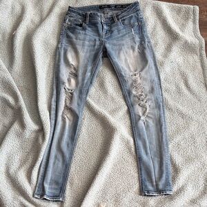 Miss me, blue skinny ripped jeans! Size 27